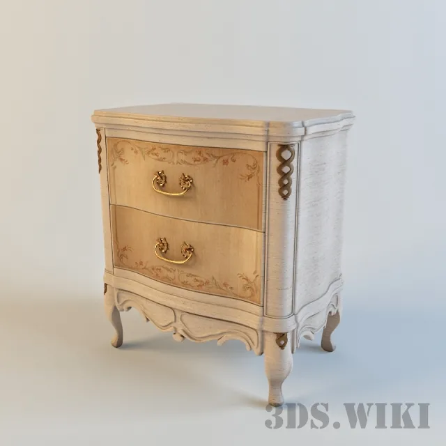 furniture – Classic wooden cabinet 3D Model