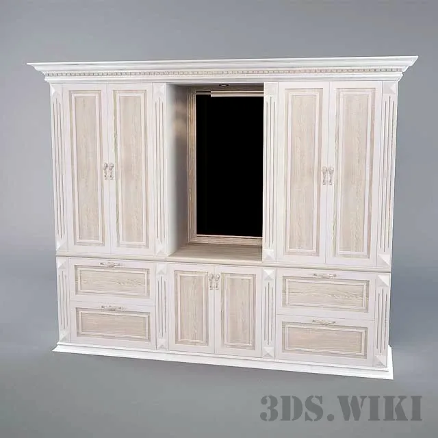 furniture – Classic wooden cabinet 3D Model furniture – Classic wooden cabinet 3D Model