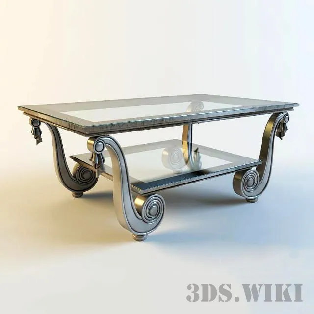 furniture – Classic writing desk CHELINI 3D Model