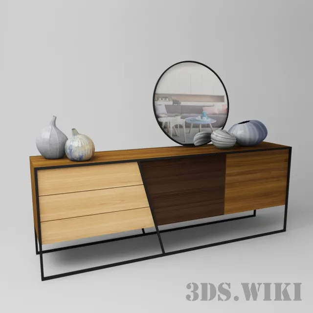 furniture – Clearcut dresser 3D Model furniture – Clearcut dresser 3D Model