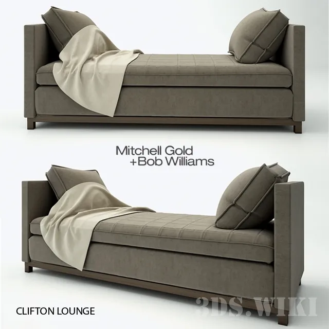 furniture – CLIFTON LOUNGE – MITCHELL GOLD + BOB WILLIAMS 3D Model furniture – CLIFTON LOUNGE – MITCHELL GOLD + BOB WILLIAMS 3D Model