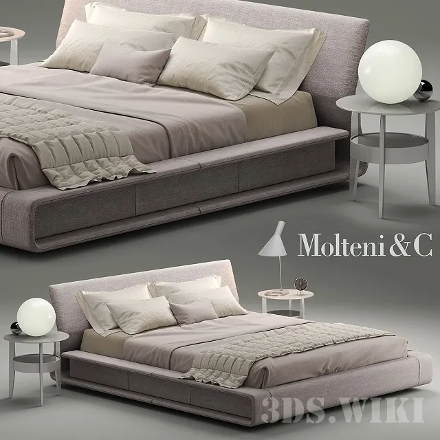 furniture – Clip Molteni & C bed 3D Model furniture – Clip Molteni & C bed 3D Model