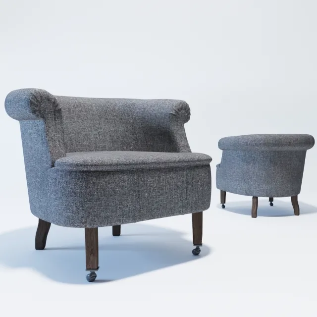 furniture – Club armchair Poltrona Frau 3D Model