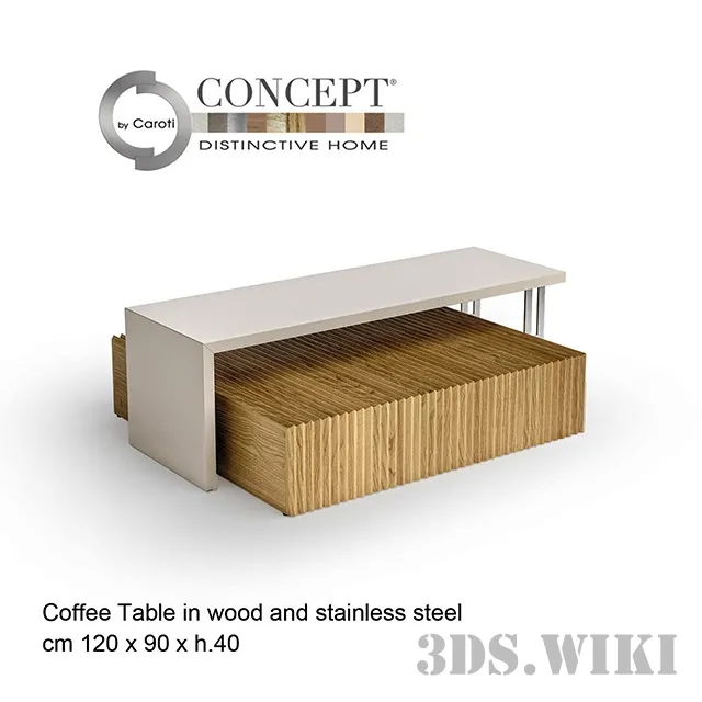 furniture – Coffee table BONSEKI BRIDGE – Caroti Concept 3D Model