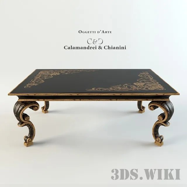 furniture – Coffee table Calamandrei & Chianini Tavoli 1500 3D Model