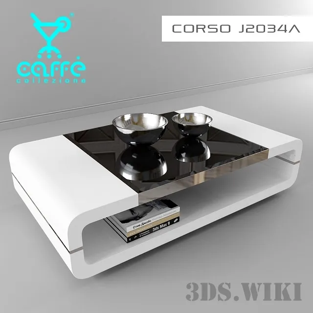 furniture – Coffee table Corso J2034A – Caffe Collezione 3D Model