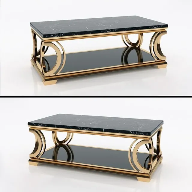 furniture – Coffee table from marble 3D Model