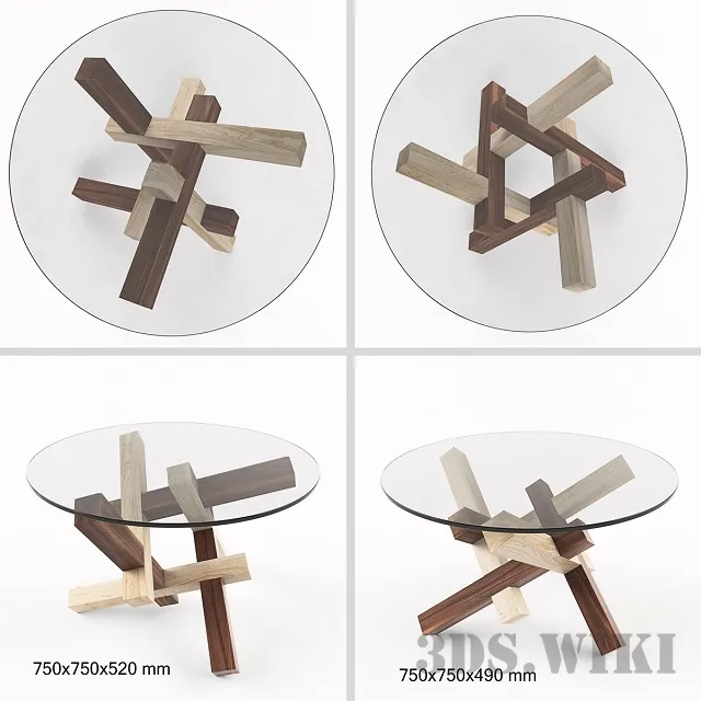 furniture – Coffee table PRAKTRIK 2×3 3D Model