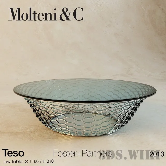 furniture – Coffee Table Teso Tavolino Molteni & C 3D Model