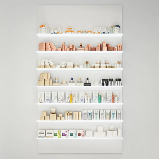 furniture – Collection of cosmetics 01 3D Model