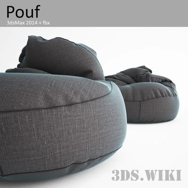 furniture – Collection of modern poufs 3D Model furniture – Collection of modern poufs 3D Model