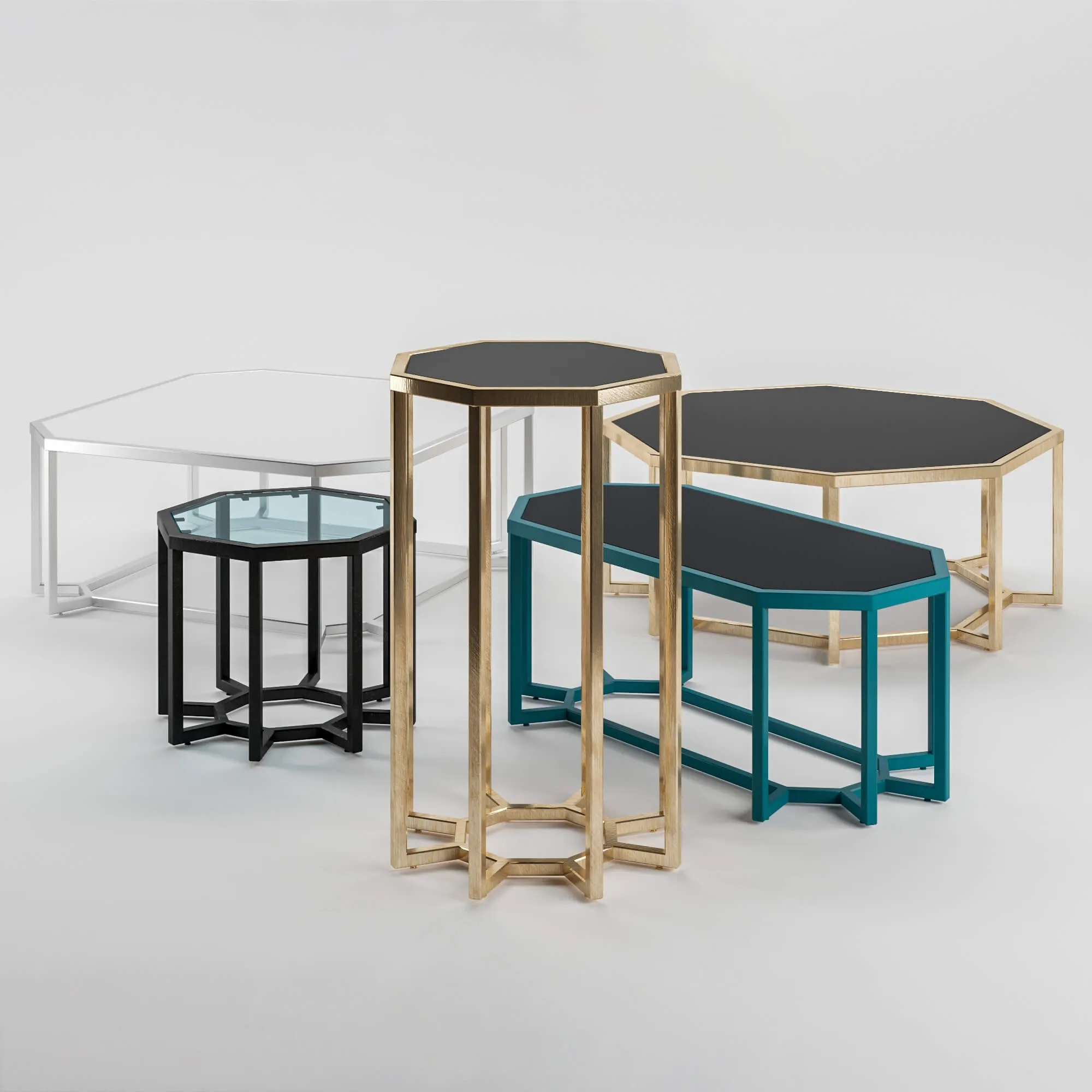furniture – Collection of tables Spider designed by Doco 3D Model