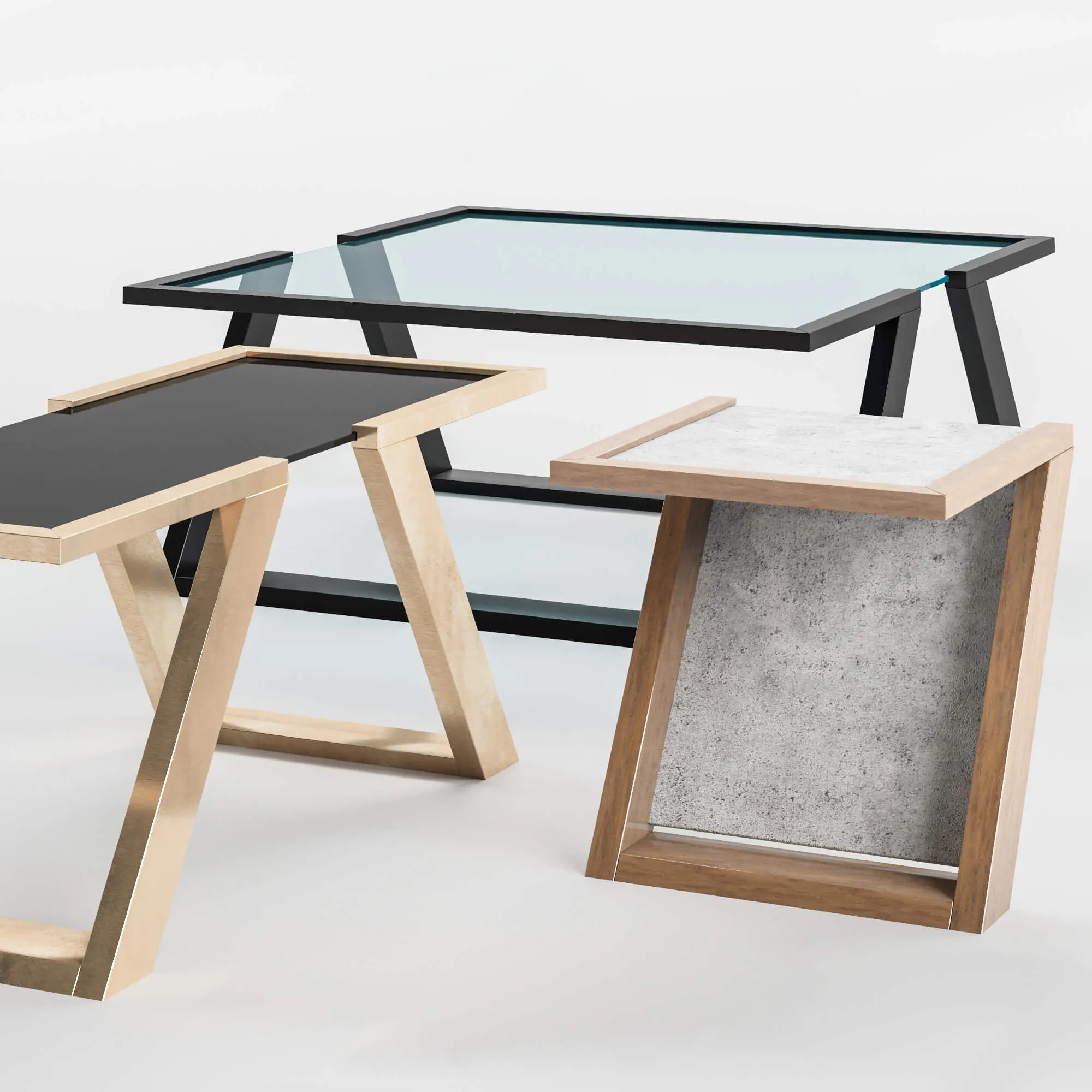 furniture – Collection of tables V-collection designed by Doco 3D Model