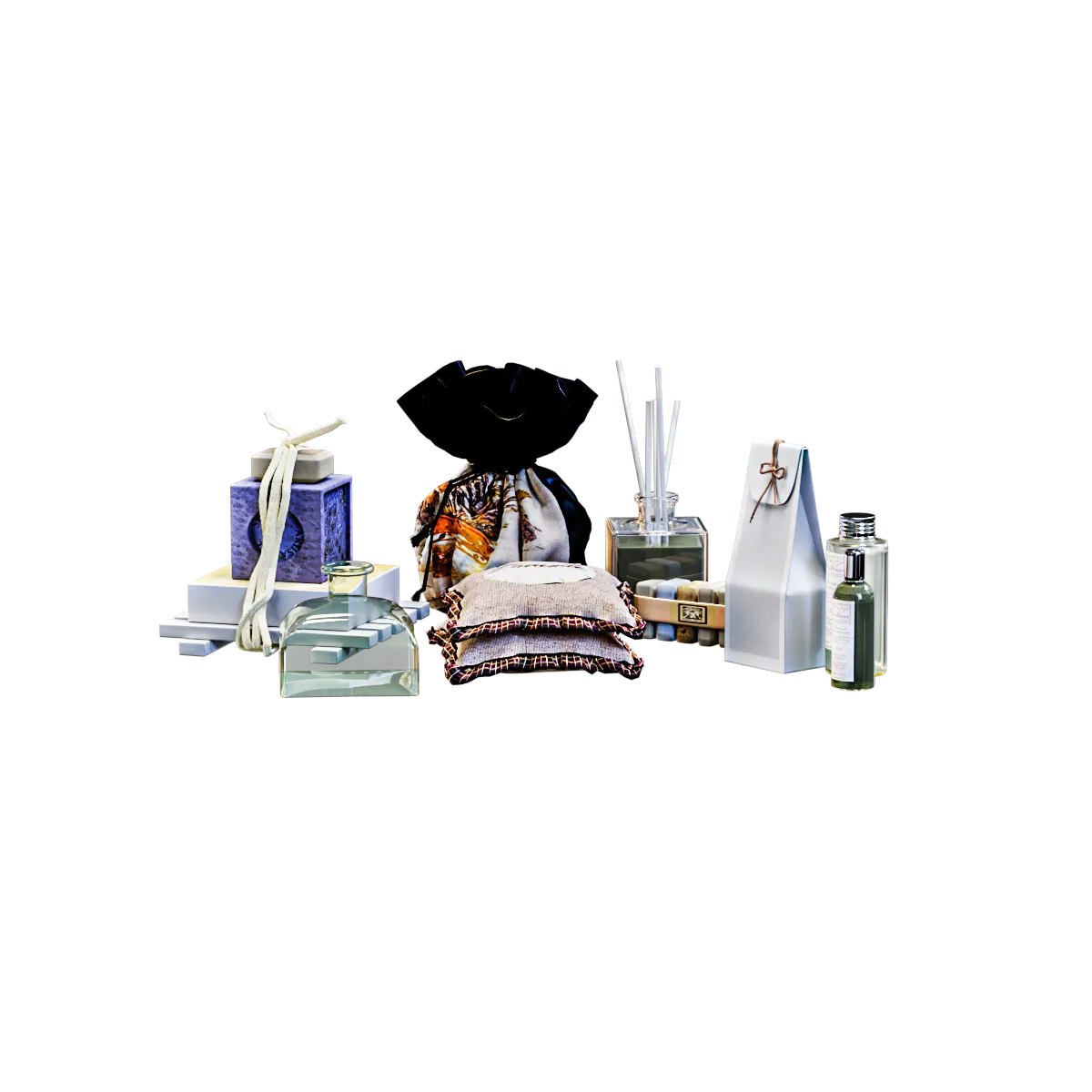 furniture – Collines de Provence lavanda set 3D Model