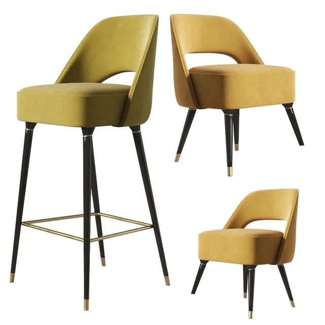 furniture – Collins chair and  barstool set Essential Home 3D Model