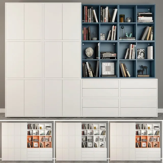 furniture – Combination of cabinets with adjustable legs Ikea 3D Model