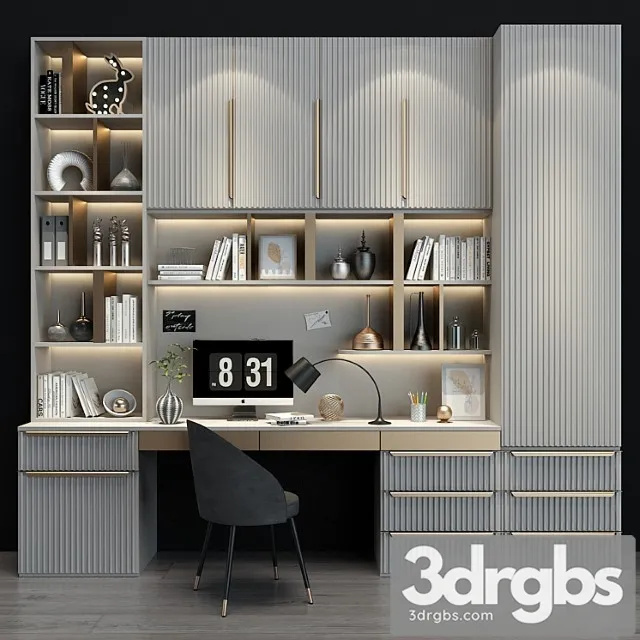 Furniture composition 0186 2 3D Model Download