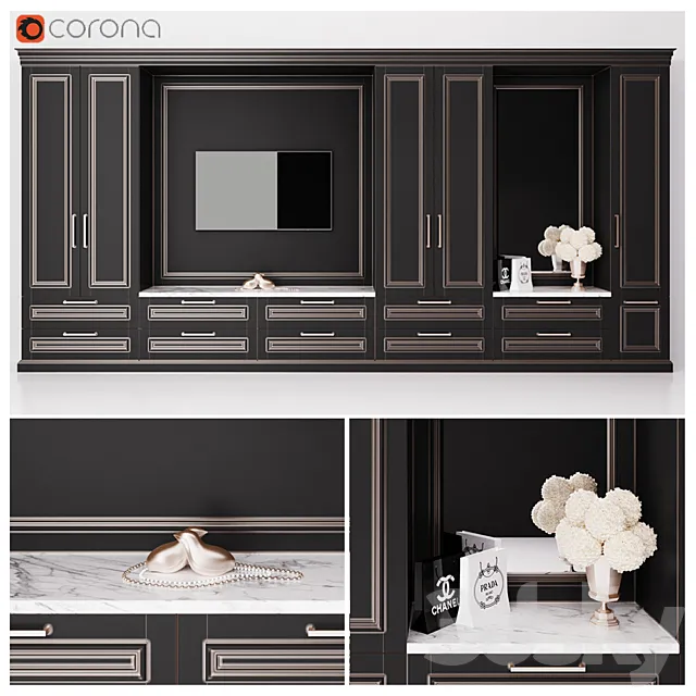 Furniture composition 1 3D Model Furniture composition 1 3D Model