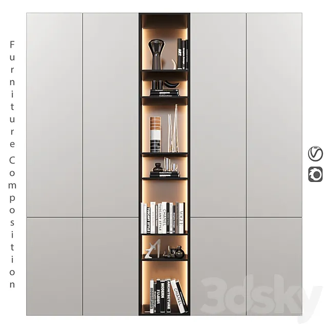 Furniture composition | 146 3D Model Furniture composition | 146 3D Model