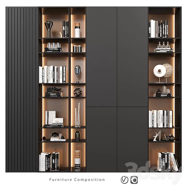 Furniture composition | 197 3D Model Free Download