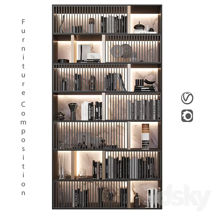 Furniture composition | 221 3D Model Free Download