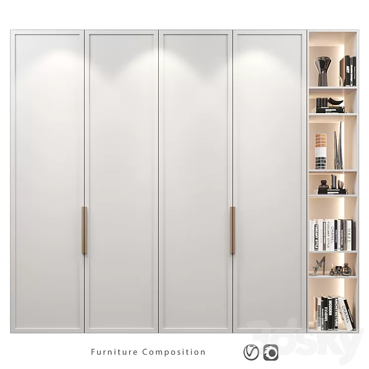 Furniture composition | 234 3D Model Free Download