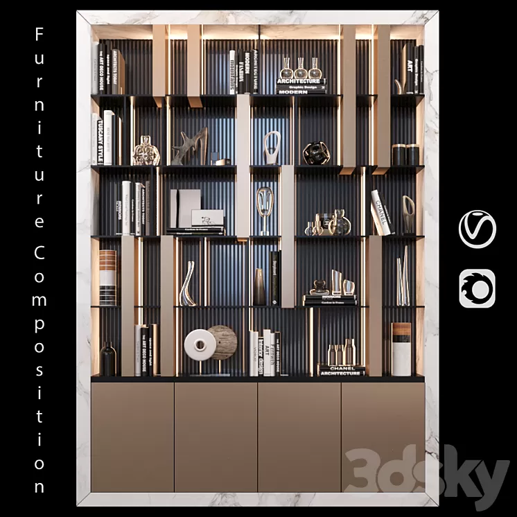 Furniture Composition | 24 3D Model Furniture Composition | 24 3D Model