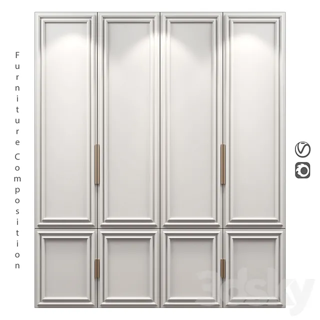 Furniture composition | 338 3D Model Furniture composition | 338 3D Model