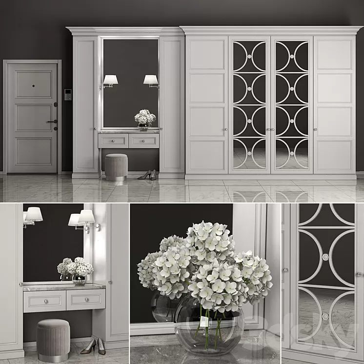 Furniture composition 35 3D Model