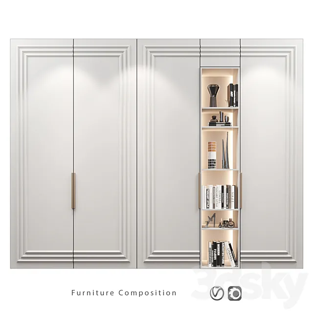 Furniture composition | 382 3D Model Furniture composition | 382 3D Model