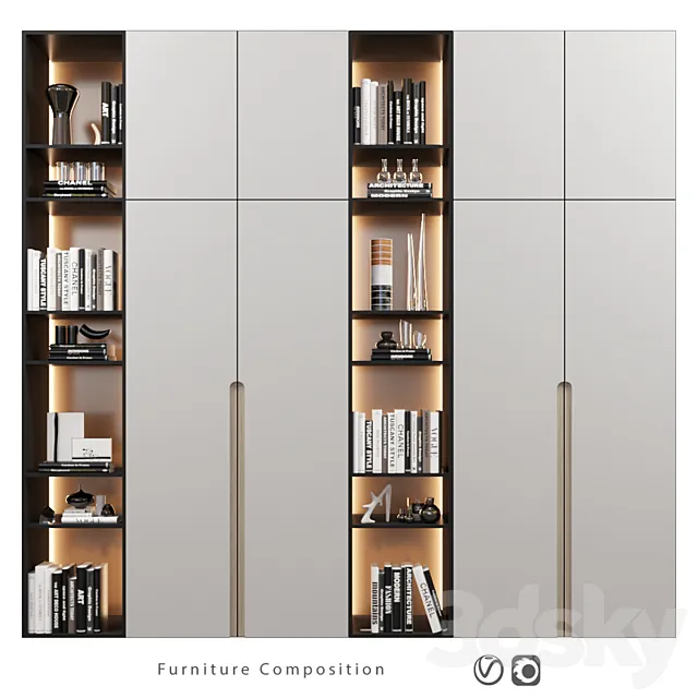 Furniture composition | 388 3D Model Furniture composition | 388 3D Model