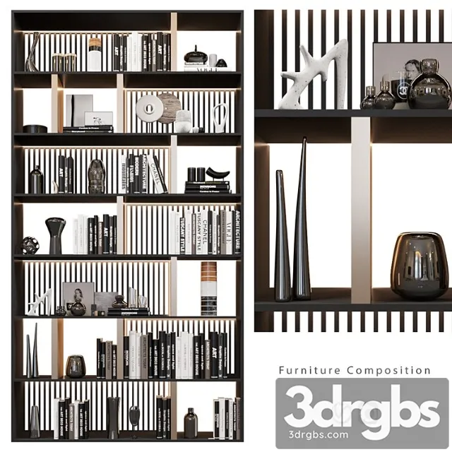 Furniture Composition 392 Shkaf 3D Model Download