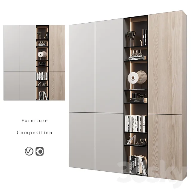 Furniture composition | 393 3D Model Furniture composition | 393 3D Model