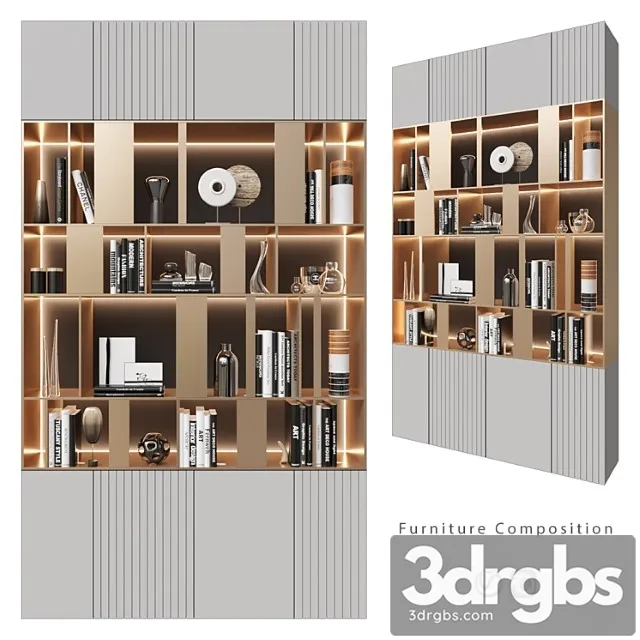 Furniture Composition 398 Shkaf 3D Model Download