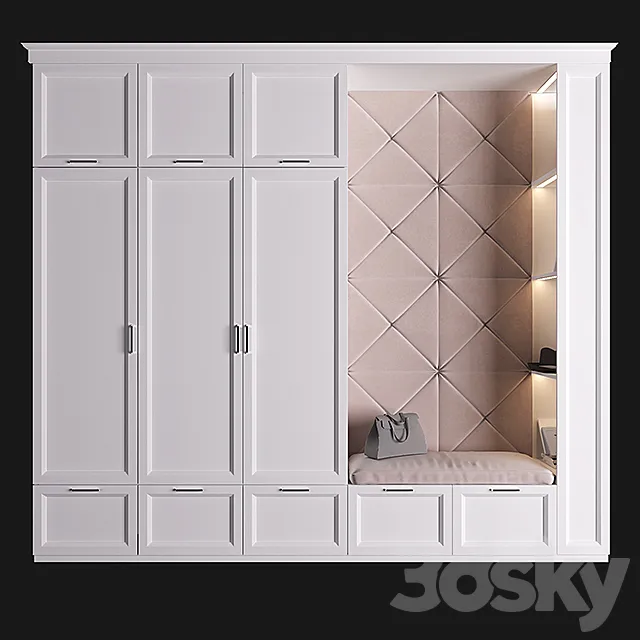 Furniture composition 4 3D Model