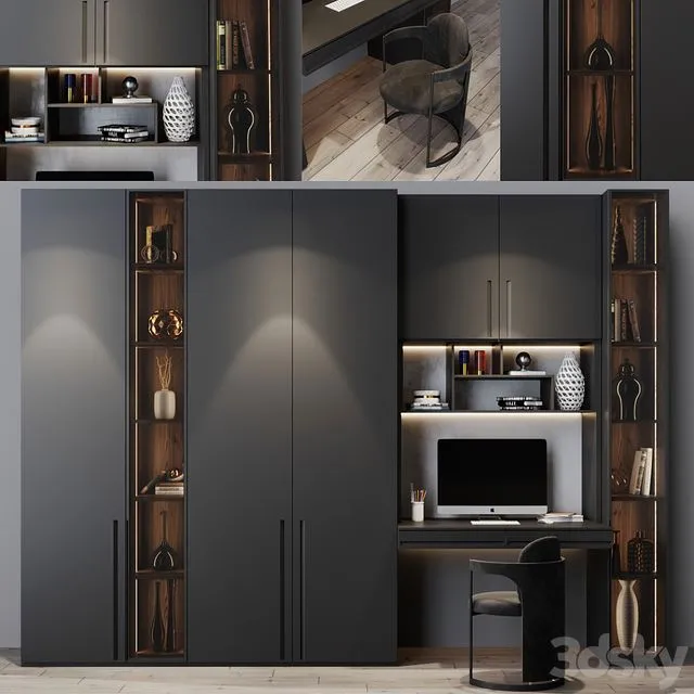 Furniture composition 4 3D Model Furniture composition 4 3D Model