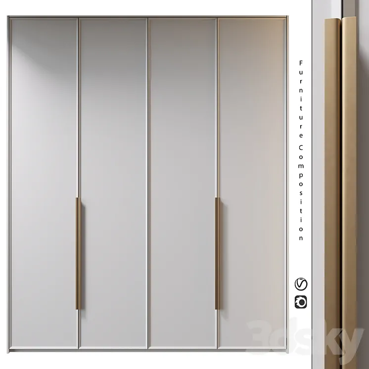 Furniture composition | 410 3D Model Free Download