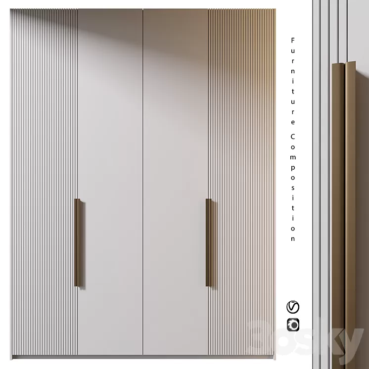 Furniture composition | 420 3D Model Free Download