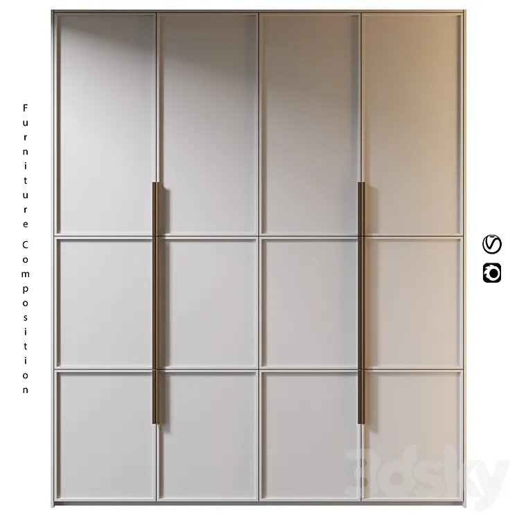 Furniture composition | 423 3D Model Free Download