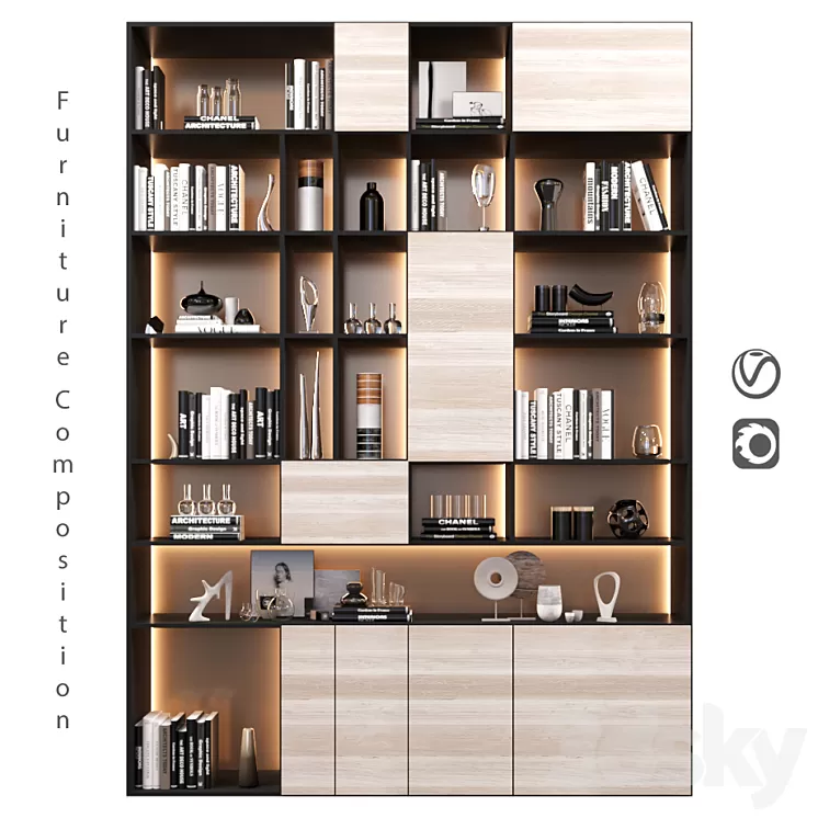 Furniture Composition | 46 3D Model Furniture Composition | 46 3D Model