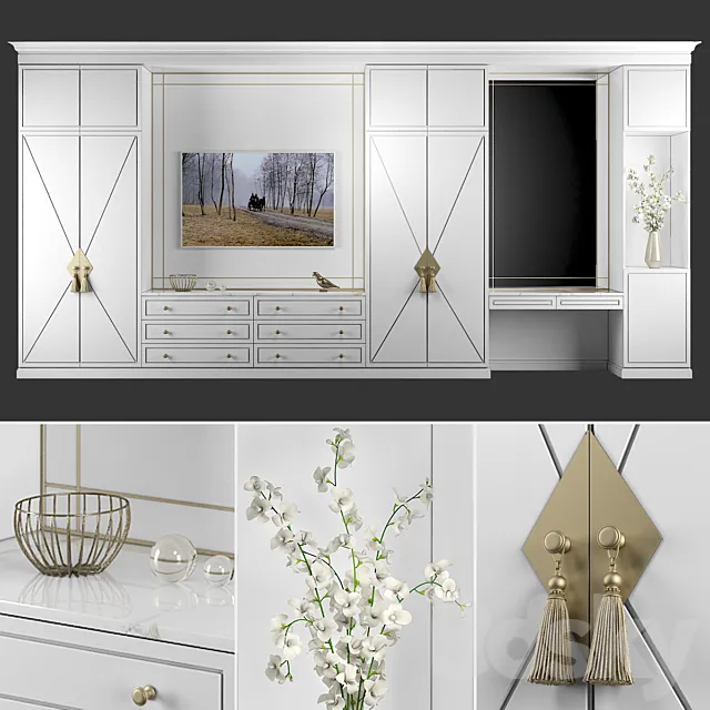 Furniture composition 46 3DModel Furniture composition 46 3DModel