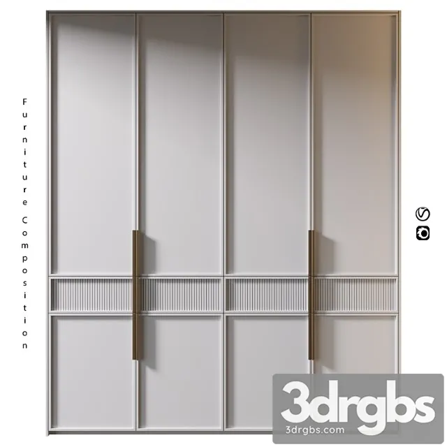 Furniture Composition 462 Shkaf 3D Model Download