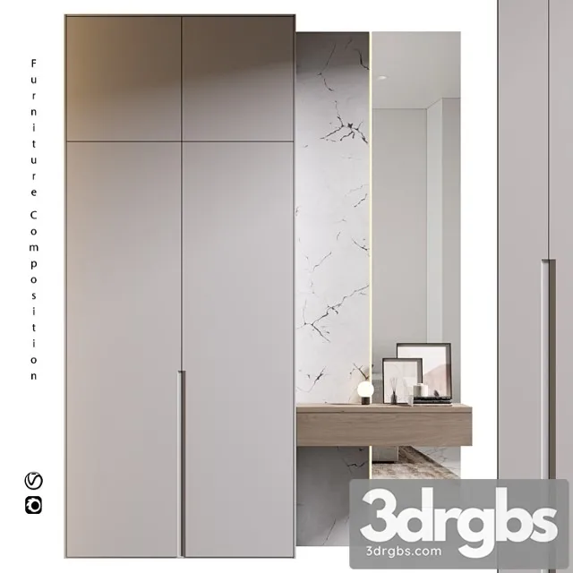 Furniture Composition 468 Shkaf 3D Model Download