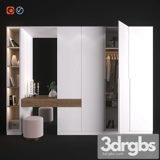 Furniture composition 5 2 3D Model Download