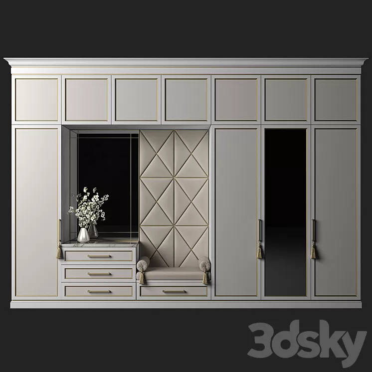 Furniture composition 50 3D Model