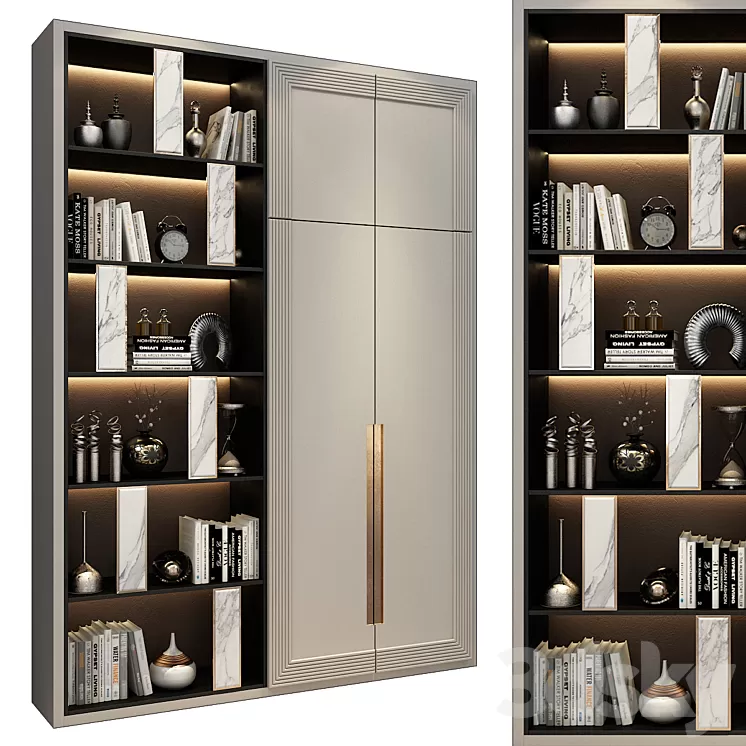 Furniture composition 527 3D Model Free Download