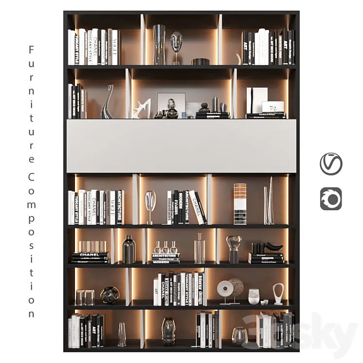 Furniture Composition | 54 3D Model Free Download Furniture Composition | 54 3D Model Free Download