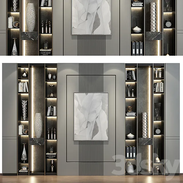 Furniture composition 566 3D Model