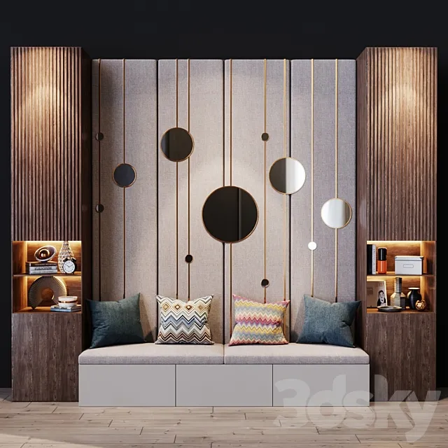 Furniture composition 6 3D Model