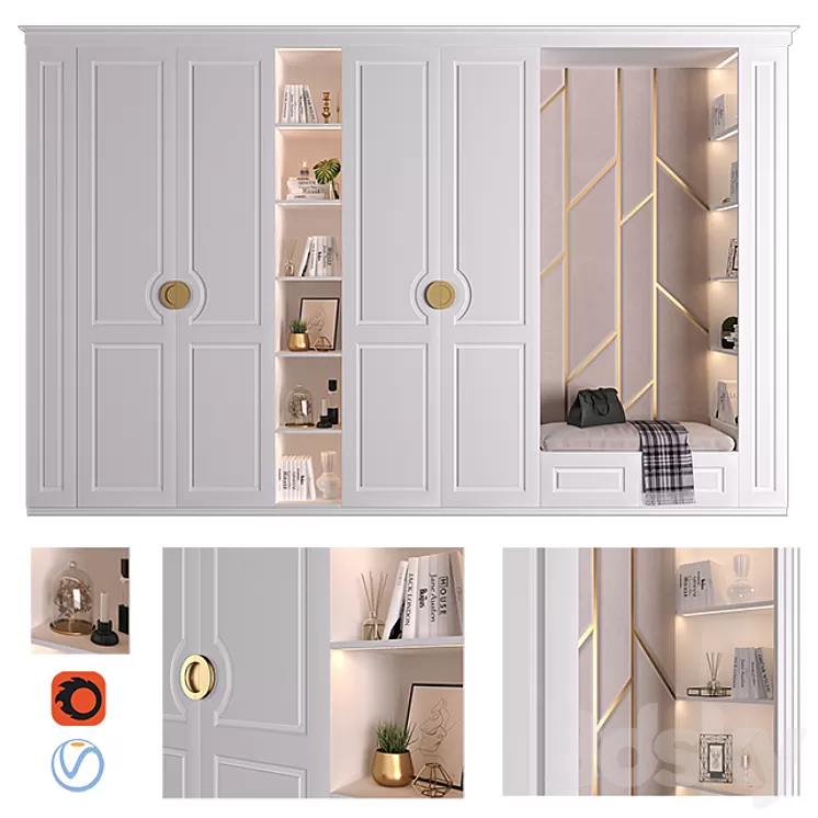 Furniture composition 6 3D Model Furniture composition 6 3D Model